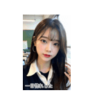 JPN かわいい韓国の制服の女の子（個別スタンプ：14）