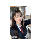 JPN かわいい韓国の制服の女の子（個別スタンプ：24）