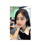 JPN かわいい韓国の制服の女の子（個別スタンプ：27）