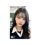 JPN かわいい韓国の制服の女の子（個別スタンプ：38）