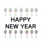 お正月年末年始おみくじ バドミントン（個別スタンプ：12）