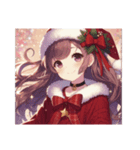 クリスマス女子（個別スタンプ：4）