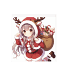 クリスマス女子（個別スタンプ：6）