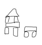 絵しりとりに使えるスタンプ（下手な絵）（個別スタンプ：27）
