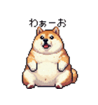 ドット絵 太っちょ柴犬 2 日常会話（個別スタンプ：26）