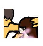乱暴なすず本 恋愛 お菓子やさんごっこ（個別スタンプ：21）