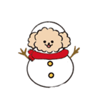 Xmas＆冬version犬（個別スタンプ：4）