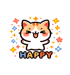 にゃんともカワイイ！表情豊かな猫スタンプ（個別スタンプ：1）
