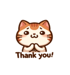 にゃんともカワイイ！表情豊かな猫スタンプ（個別スタンプ：7）
