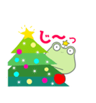 かえるさんのクリスマス（個別スタンプ：1）