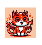 悪魔の猫に呪われてください（個別スタンプ：8）