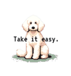 Golden Doodle 8bit Pixel art 40stickers（個別スタンプ：40）