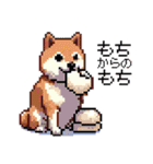 ドット絵 柴犬 新年あけおめ 40種（個別スタンプ：20）