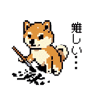 ドット絵 柴犬 新年あけおめ 40種（個別スタンプ：30）