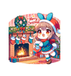 メリークリスマス！ウサギの祝福（個別スタンプ：7）