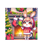 メリークリスマス！ウサギの祝福（個別スタンプ：8）