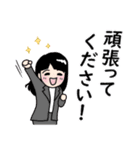 Let's go ！ 元気女子（個別スタンプ：21）