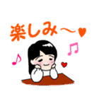 Let's go ！ 元気女子（個別スタンプ：35）