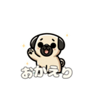 犬のスタンプ（パグ）（個別スタンプ：27）