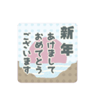 ▶︎動く！＼2024謹賀新年／やさしい色合い（個別スタンプ：3）