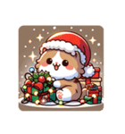 "クリスマス猫の楽しい時間！LINEスタンプ"（個別スタンプ：1）