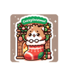 "クリスマス猫の楽しい時間！LINEスタンプ"（個別スタンプ：3）