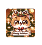 "クリスマス猫の楽しい時間！LINEスタンプ"（個別スタンプ：6）