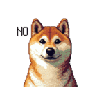 ドット絵 柴犬 定番2 日常会話（個別スタンプ：10）