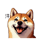 ドット絵 柴犬 定番2 日常会話（個別スタンプ：26）