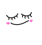 シンプルカオ♡（個別スタンプ：2）