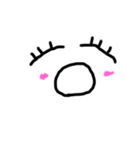 シンプルカオ♡（個別スタンプ：6）