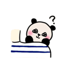 おにぎり目のパンダちゃん（個別スタンプ：4）