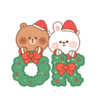カナとカキ : クリスマスと新年（個別スタンプ：4）