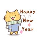 今年も猫年・ずっと使える新年の挨拶（個別スタンプ：7）