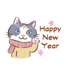 今年も猫年・ずっと使える新年の挨拶（個別スタンプ：25）