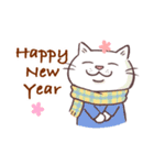 今年も猫年・ずっと使える新年の挨拶（個別スタンプ：28）