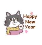 今年も猫年・ずっと使える新年の挨拶（個別スタンプ：29）