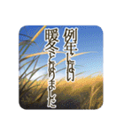 季語のある丁寧な挨拶（12～2月）（個別スタンプ：15）