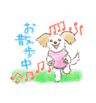 ハーフ犬マルックス ラテちゃんです！2（個別スタンプ：9）