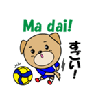 バレーボール犬 イタリア語と日本語（個別スタンプ：33）