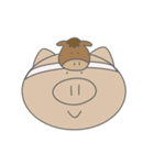 ぶー子の冬休み（個別スタンプ：8）