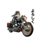 【毎日使える】バイクに乗る猫の返信（個別スタンプ：14）