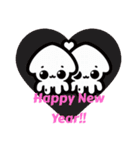 Happy New Year SQUID and CAT（個別スタンプ：4）