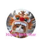 Happy New Year SQUID and CAT（個別スタンプ：5）