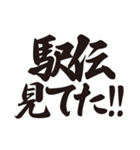 筆文字で正月の言い訳（個別スタンプ：11）