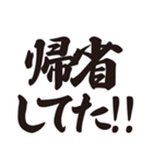 筆文字で正月の言い訳（個別スタンプ：14）