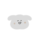 表情豊かなグレーうさちゃん（個別スタンプ：9）