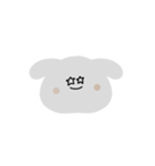 表情豊かなグレーうさちゃん（個別スタンプ：15）