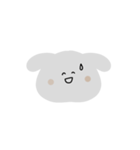表情豊かなグレーうさちゃん（個別スタンプ：21）