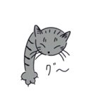醒めた返事をする猫（個別スタンプ：6）